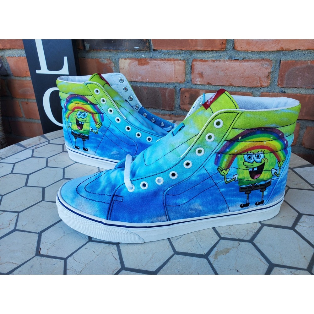 Vans X Spongebob‎ SK8-Hi Imagination sneakers Size US 4y Kids Boys Girls 4